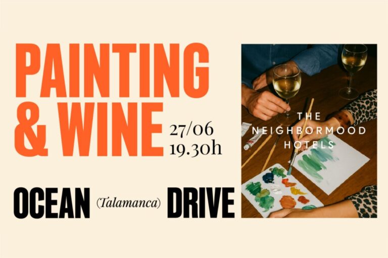 Painting & Wine en Ibiza: arte, vino y creatividad frente al mar en Ocean Drive Talamanca