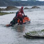 Rescate extremo tras la tormenta en el Flysch de Zumaia