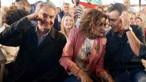 José Luis Rodríguez Zapatero, María Jesús Montero y Pedro Sánchez