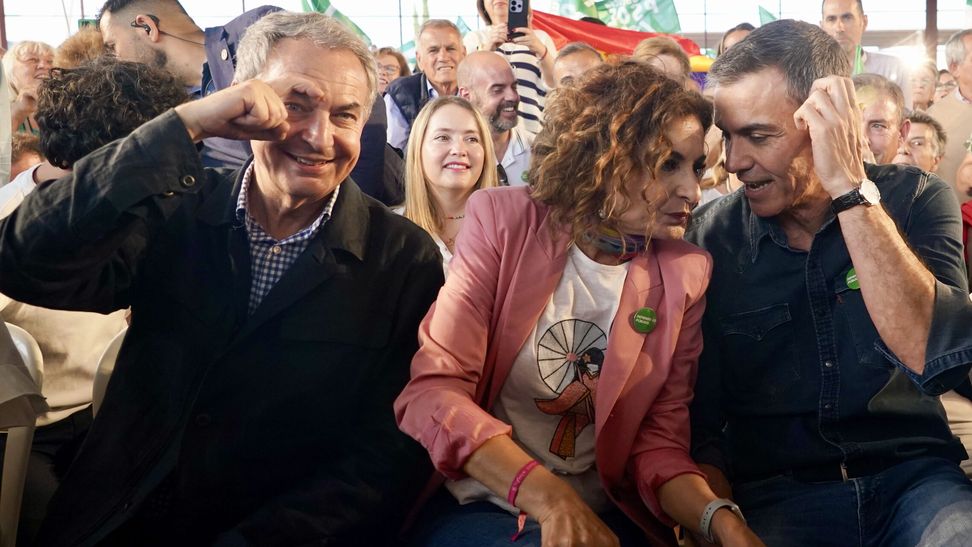 Jos&eacute; Luis Rodr&iacute;guez Zapatero, Mar&iacute;a Jes&uacute;s Montero y Pedro S&aacute;nchez