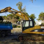 Economía circular: Santa Eulària regenera sus playas con 70 camiones de arena retirada de la desembocadura del río