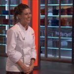 Camilla durante la final que ganó de Masterchef.