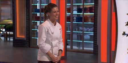 Camilla durante la final que gan&oacute; de Masterchef.