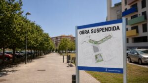 Obra suspendida. Imagen generad por La Voz de Ibiza