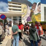 Los trabajadores de las ambulancias protestan en Ibiza y arrancan una promesa de reuni&oacute;n a Manuela Garc&iacute;a