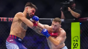 Ilia Topuria y Justin Gaethje