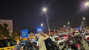 Cortes en la C-31 a la altura de Badalona por la protesta