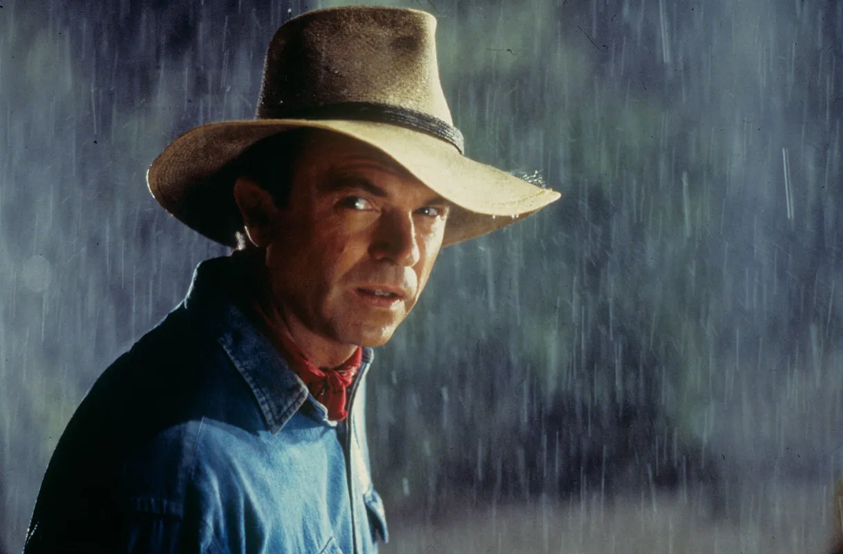 Sam Neill como Alan Grant en Jurassic Park