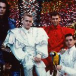 (De izq. a der.) Carlos Armas, Juan Antonio Fuentes, Xavier Font y Manuel Arjona en una foto de Locomía de 1989