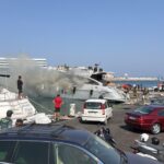 Un yate arde en Marina de Botafoch y moviliza a los bomberos