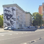 La calle Éfeso, cerca del lugar del hecho