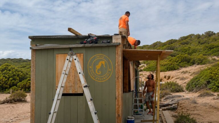 Trabajos en el nuevo Cala Escondida