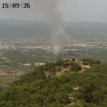 Un incendio corta la carretera de Sant Josep a Sant Antoni