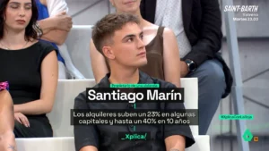 Santiago Mar&iacute;n, el propietario de 22 a&ntilde;os, en laSexta Xplica