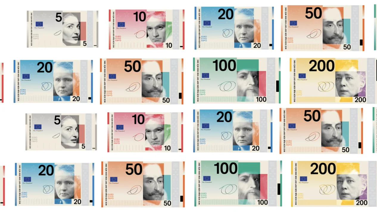 Diseño A de los nuevos billetes euro