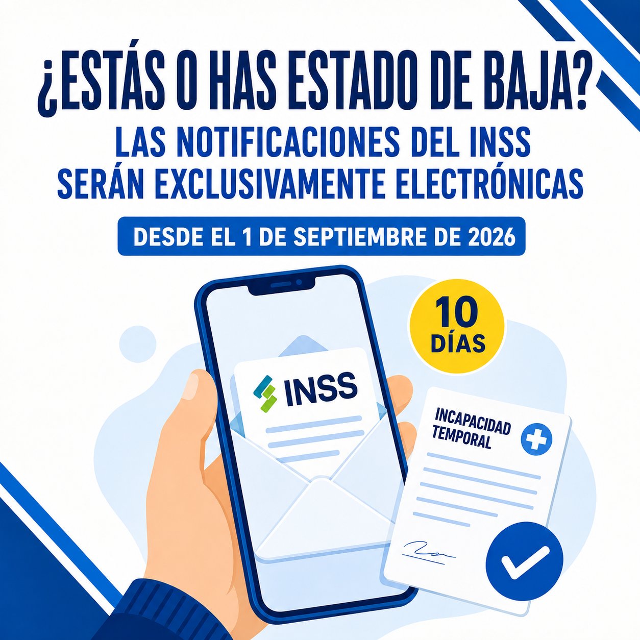 Nuevas notificaciones electrónicas del INSS (Fuente: CSIT)