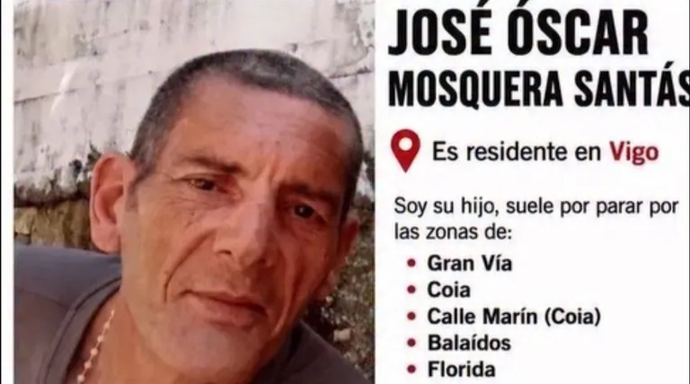 José Óscar Mosquera Santás, el vecino de Vigo que había desaparecido