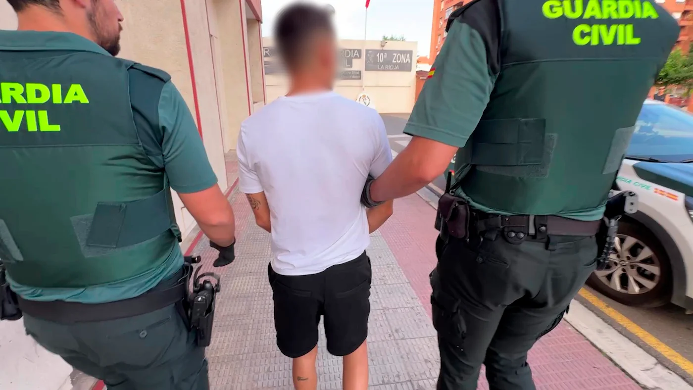Uno de los detenidos en Lardero