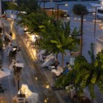 Un momento del temporal en Ibiza
