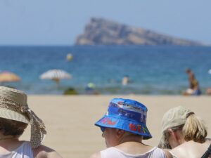Una playa en Benidorm