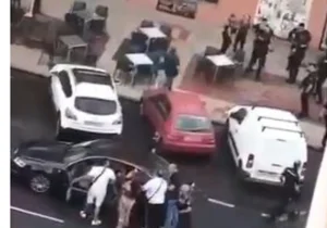 Imagen de la pelea registrada en la zona sur de &Aacute;vila