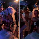 Una boda en plena fiesta de elrow sorprende en Ibiza: confeti, BPM y una ceremonia fuera de lo común