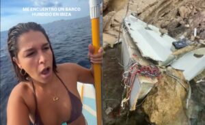Sali&oacute; en paddle surf por Ibiza y encontr&oacute; un barco hundido