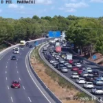 Retenciones en la autopista de Inca
