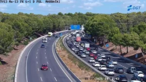 Retenciones en la autopista de Inca
