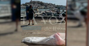 Cuerpo hallado en Formentera, llevado a Ibiza. Foto La Voz de Ibiza