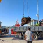 Sacan un motor de siete toneladas del fondo de Es Pouet