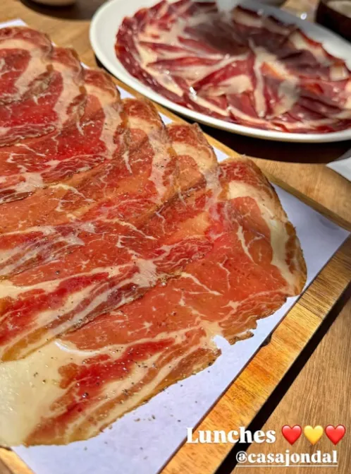 La comida de los Beckham en Casa Jondal