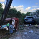 Siete días para retirar un Mercedes accidentado en Ibiza: las grúas no podían sacarlo y su dueño no lo sabía
