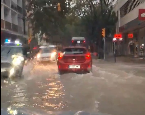 Es Pratet, anegado.