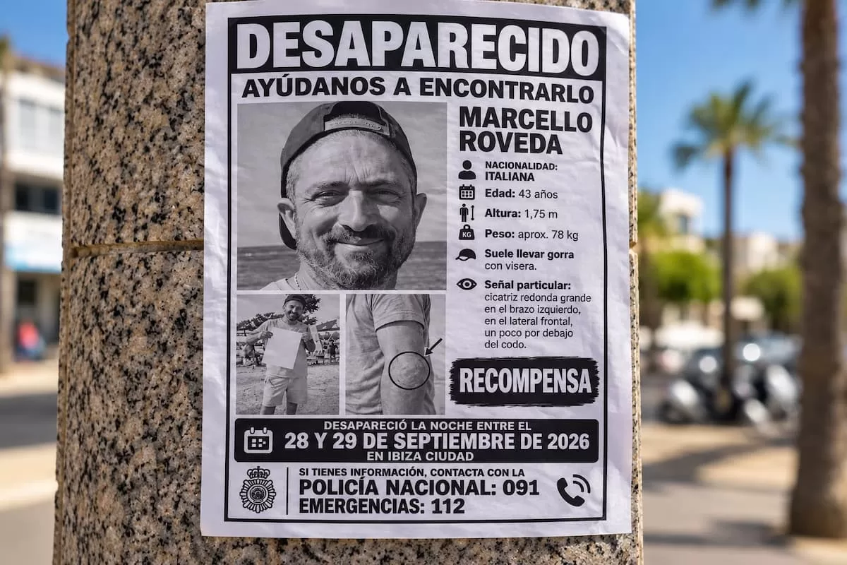 Cartel de desaparici&oacute;n de Marcello Roveda